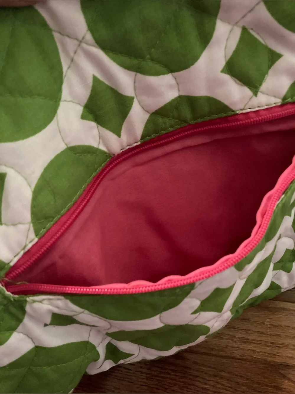 Buckhead Betties Large Green, White and Pink Travel Bag